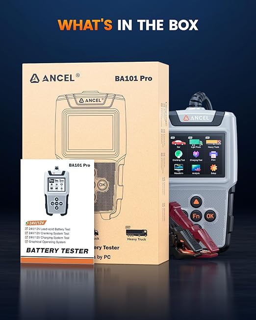 ANCEL BA101 Pro Car Battery Tester 24V 12V - Image 9