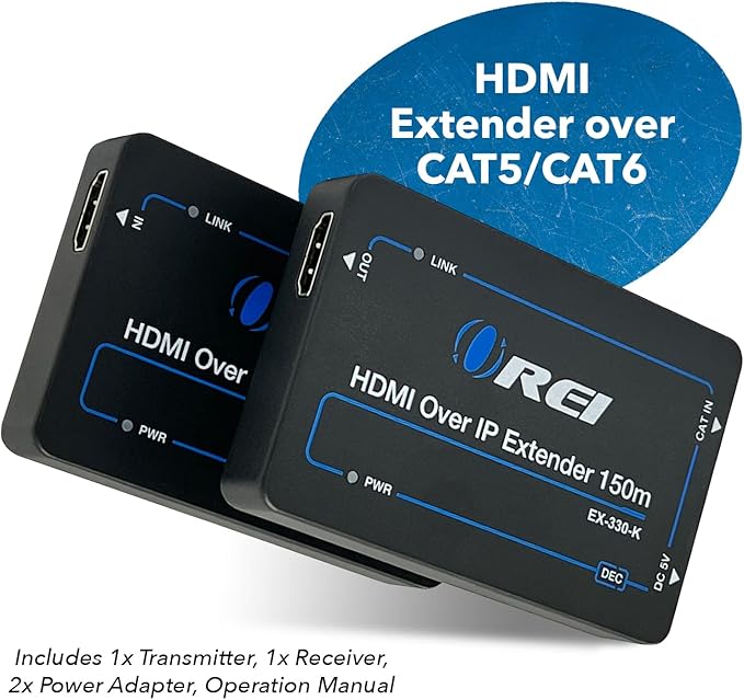 OREI HDMI Extender Over IP- 1080p@60Hz Upto 330Ft - Image 9