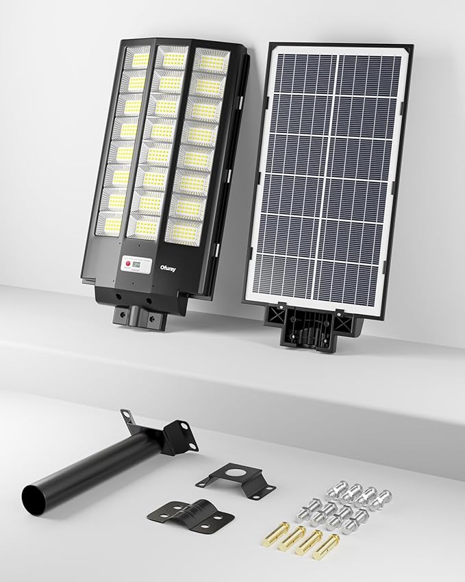 Ofuray Of-8800W Solar Street Lights Outdoor, 6500k Solar Security Flood Parking - Image 8