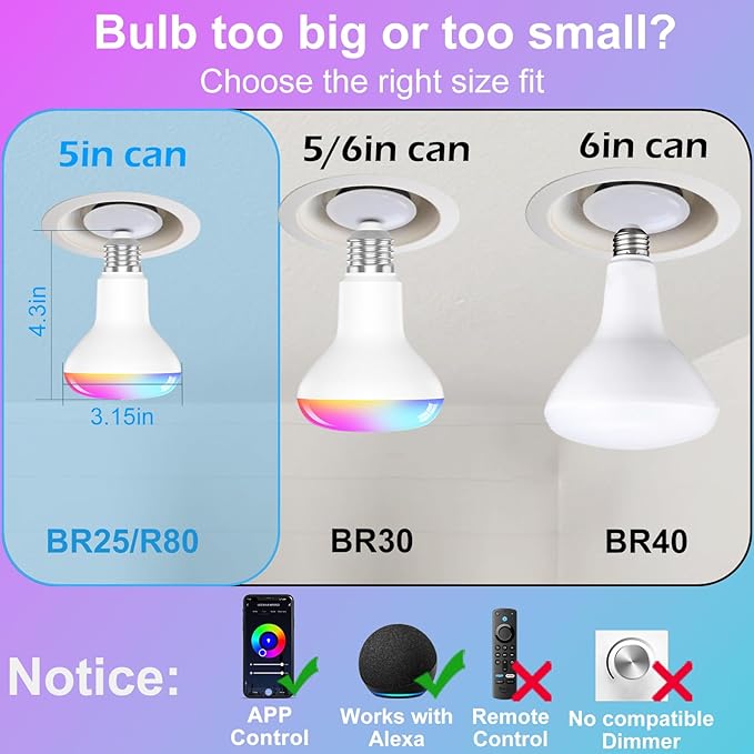 HYDONG Smart RGB Bulb, Smart Bulbs Compatible - Image 9
