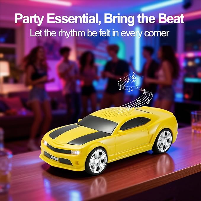 WSTER Classic Sports Car Model Bluetooth Speaker, Portable Wireless Outdoor - Image 9