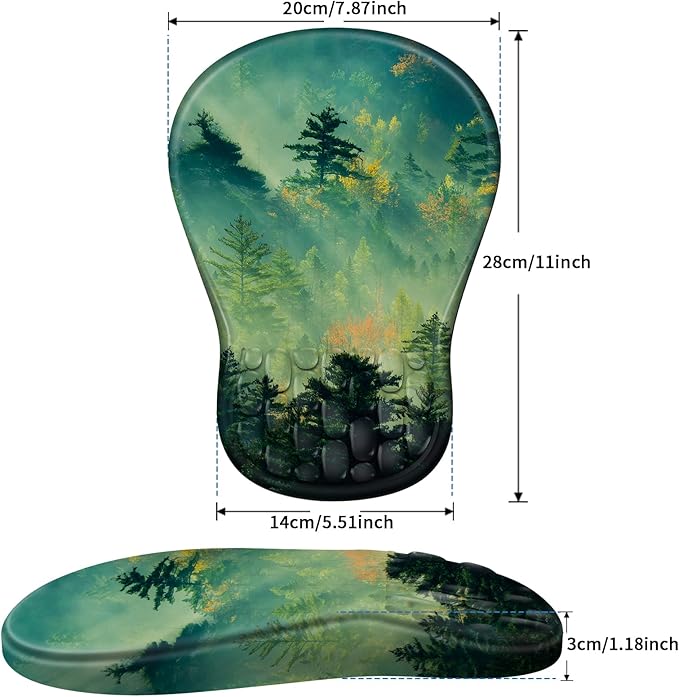 YIWEI Ergonomic Mouse Pad with Wrist Rest - Image 7