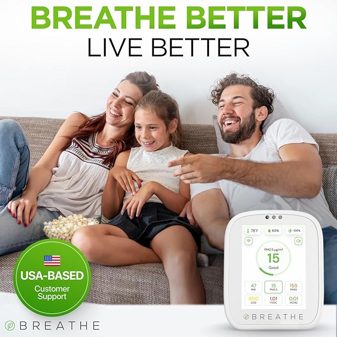 BREATHE Airmonitor Plus: Smart Air Quality Monitor Indoor - Image 8