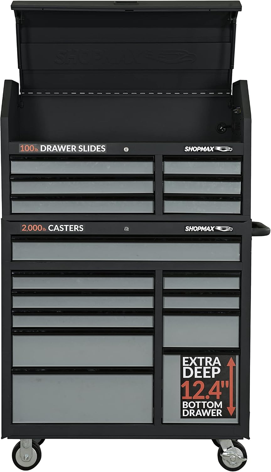 shopmax 41″ 16-drawer tool chest and rolling cabinet, main product view