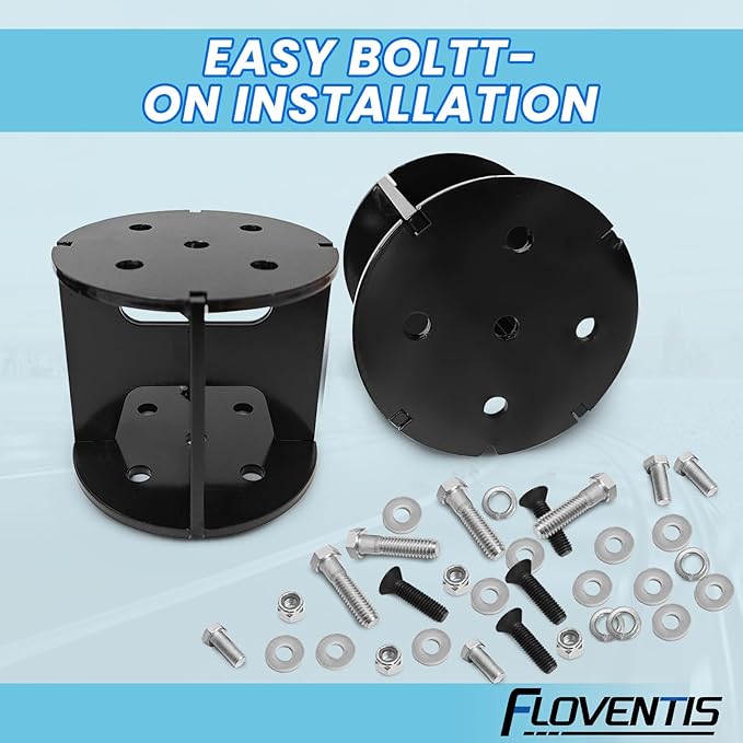 FLOVENTIS 4" Straight Air Helper Spring Spacer, Heavy-Duty Steel Compatible - Image 7