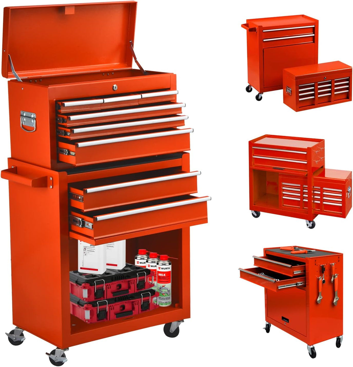 go light 8-drawer tool chest tool box,rolling tool, main product view