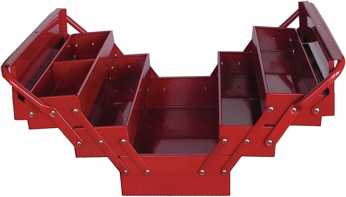 westward 10j171 portable tool box, 17wx8dx8-1/4h, red, main product view
