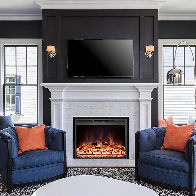 Electric Fireplace, Recessed Fireplace Heater - Image 7