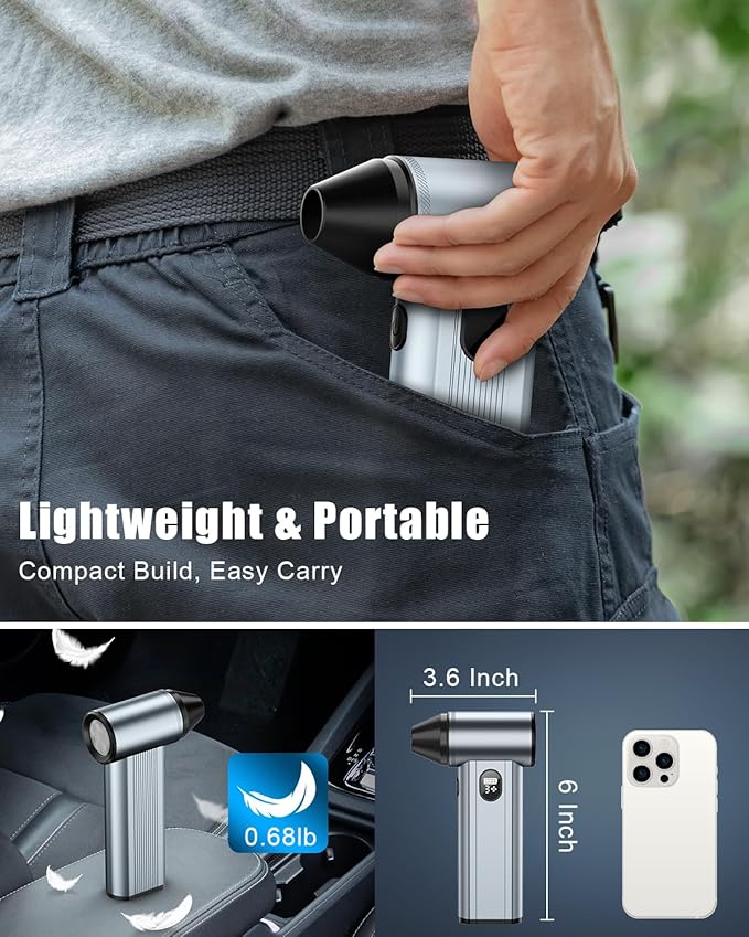 Compressed Air Duster with150, 000RPM Brushless Motor, 8000mAh Battery - Image 7