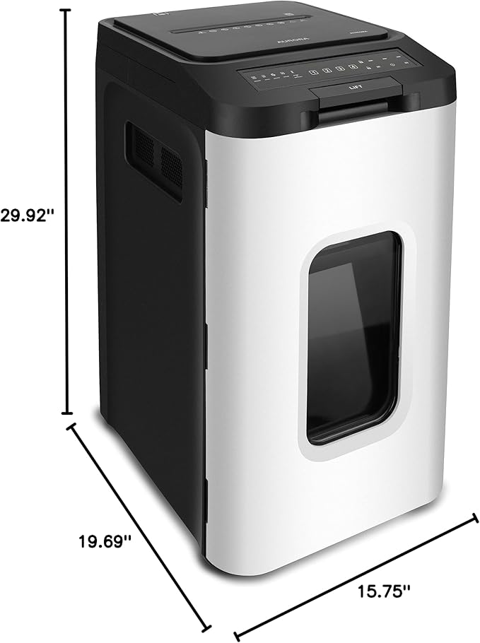 Aurora Commercial Grade 400-Sheet Auto Feed High-Security Micro-Cut Paper - Image 10
