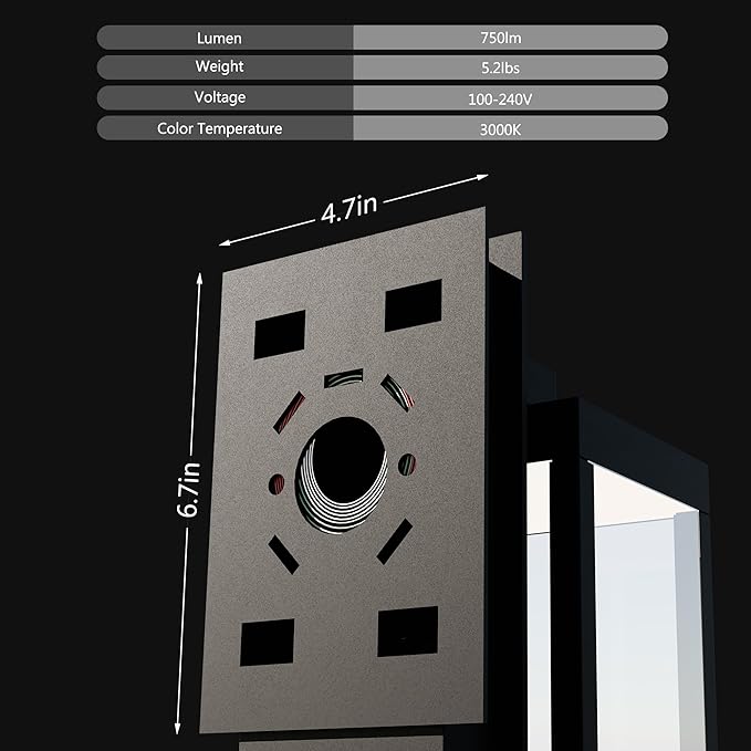 Modern Outdoor Light Fixtures Dusk to Dawn Outdoor Lighting, Porch Light - Image 8