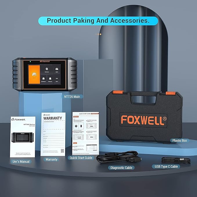 2026 FOXWELL NT726 OBD2 Scanner All System Bidirectional Scan Tool, 12+ Service - Image 7