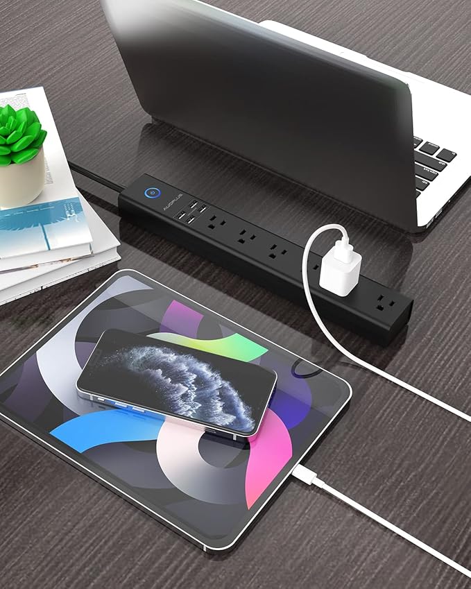 2 Pack Power Strip Surge Protector - Image 8