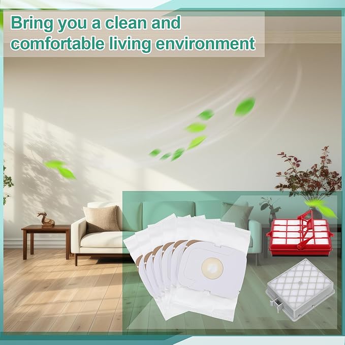 Tondiamo Style P Hepa Vacuum Bag and Filter Bundle Compatible - Image 7