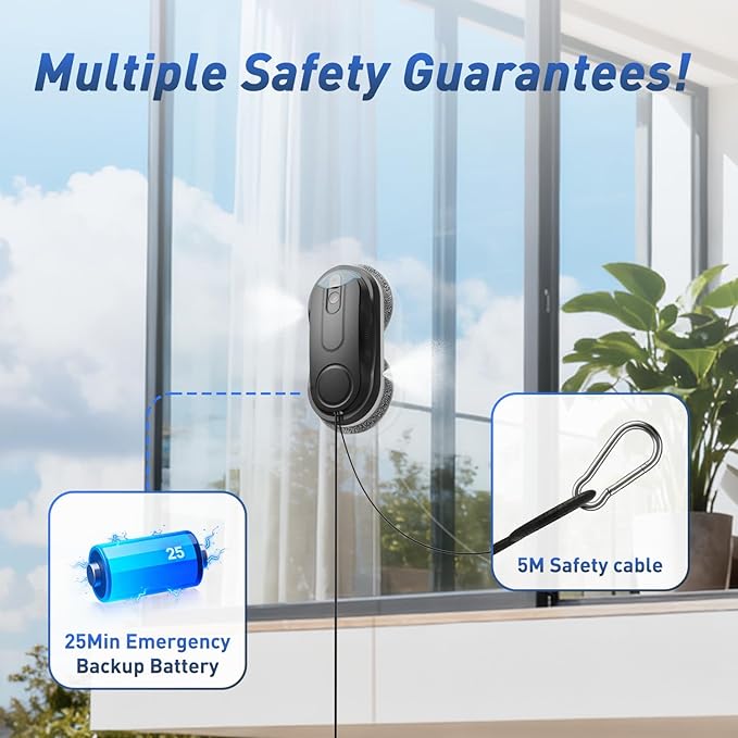 KKI Window Cleaning Robot, Automatic Window Cleaner Robot, Dual Spray, Max - Image 8
