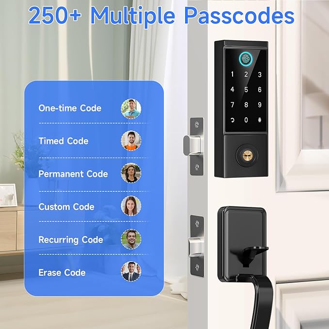 BEBASIA Heavy Duty Fingerprint Smart Door Lock - Image 9