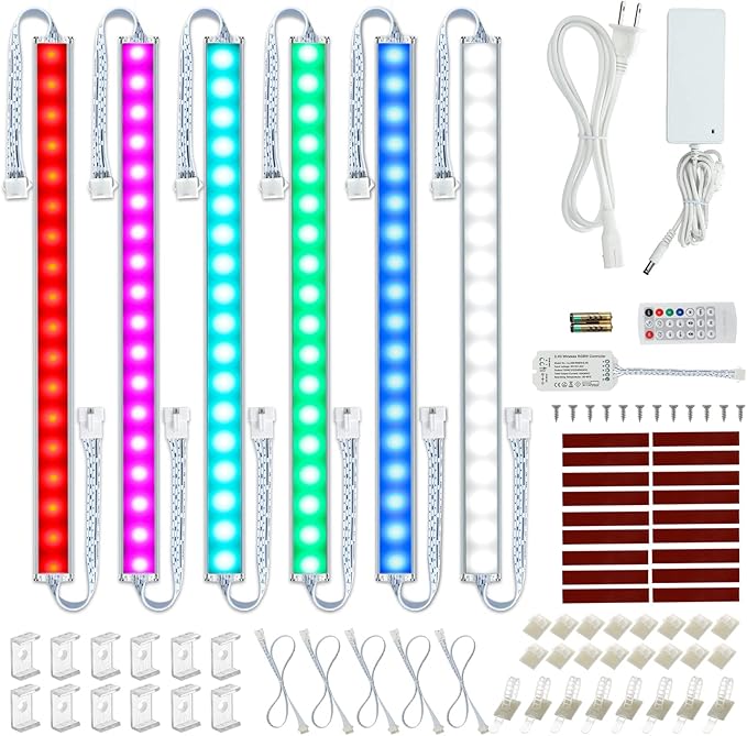 Under Cabinet LED Lights Kit. RGB Color Changing & Super Bright White Lighting. - Image 9