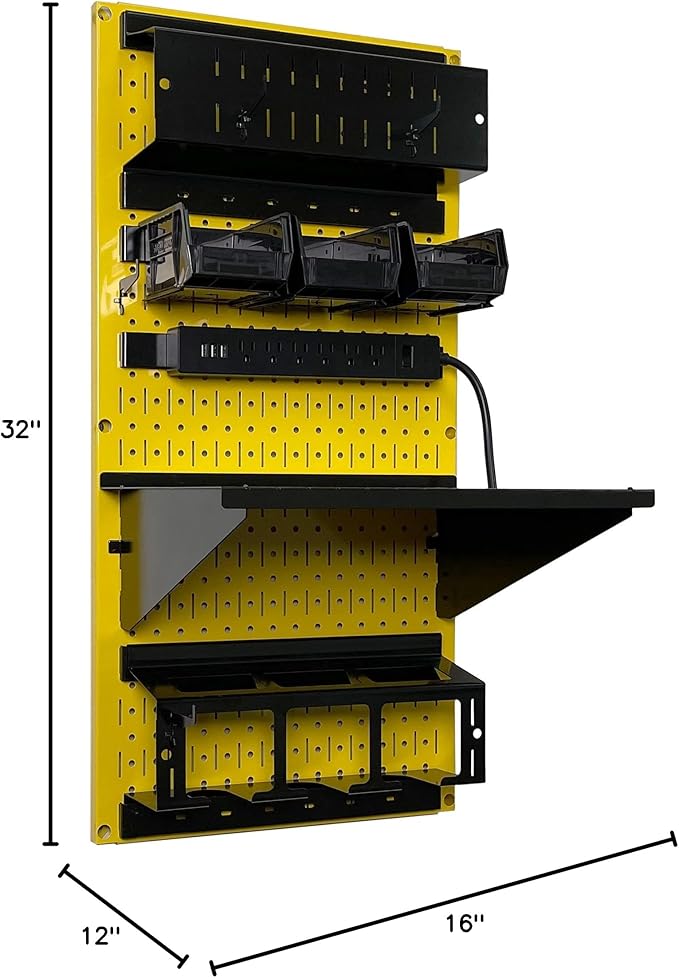 Wall Control Power Tool Storage Organizer Kit Cordless Drill Holder Charging - Image 10