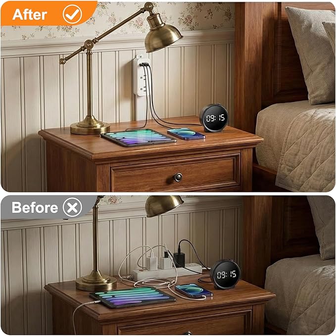 Wall Outlet Extender Stick & Electrical Plug Extension Outlet, Adjustable - Image 8