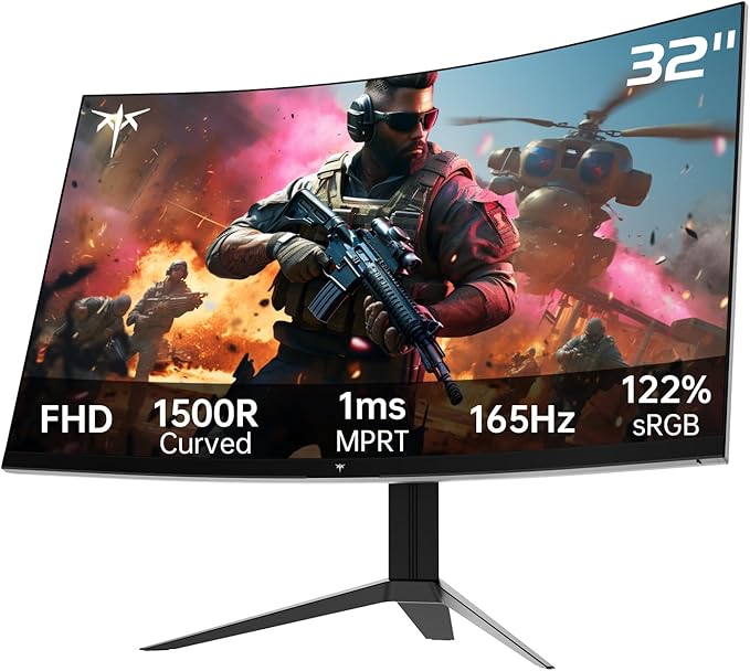 KTC 32 Inch FHD 1080p Curved Gaming Monitor - Image 9