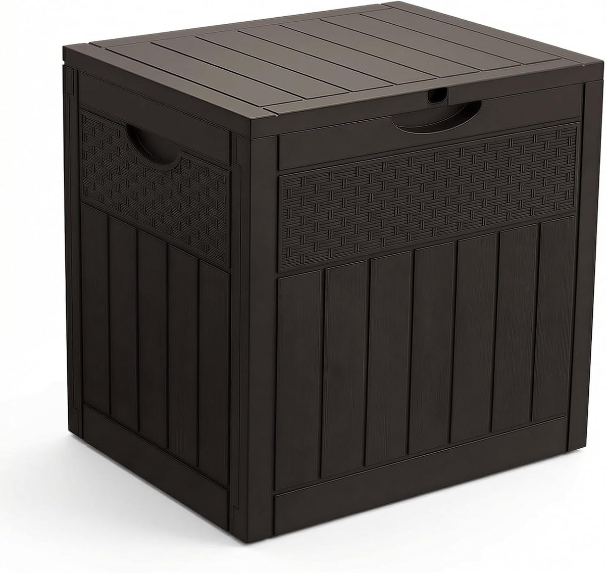 vounot® 126l outdoor storage box with lid, lockable, main product view