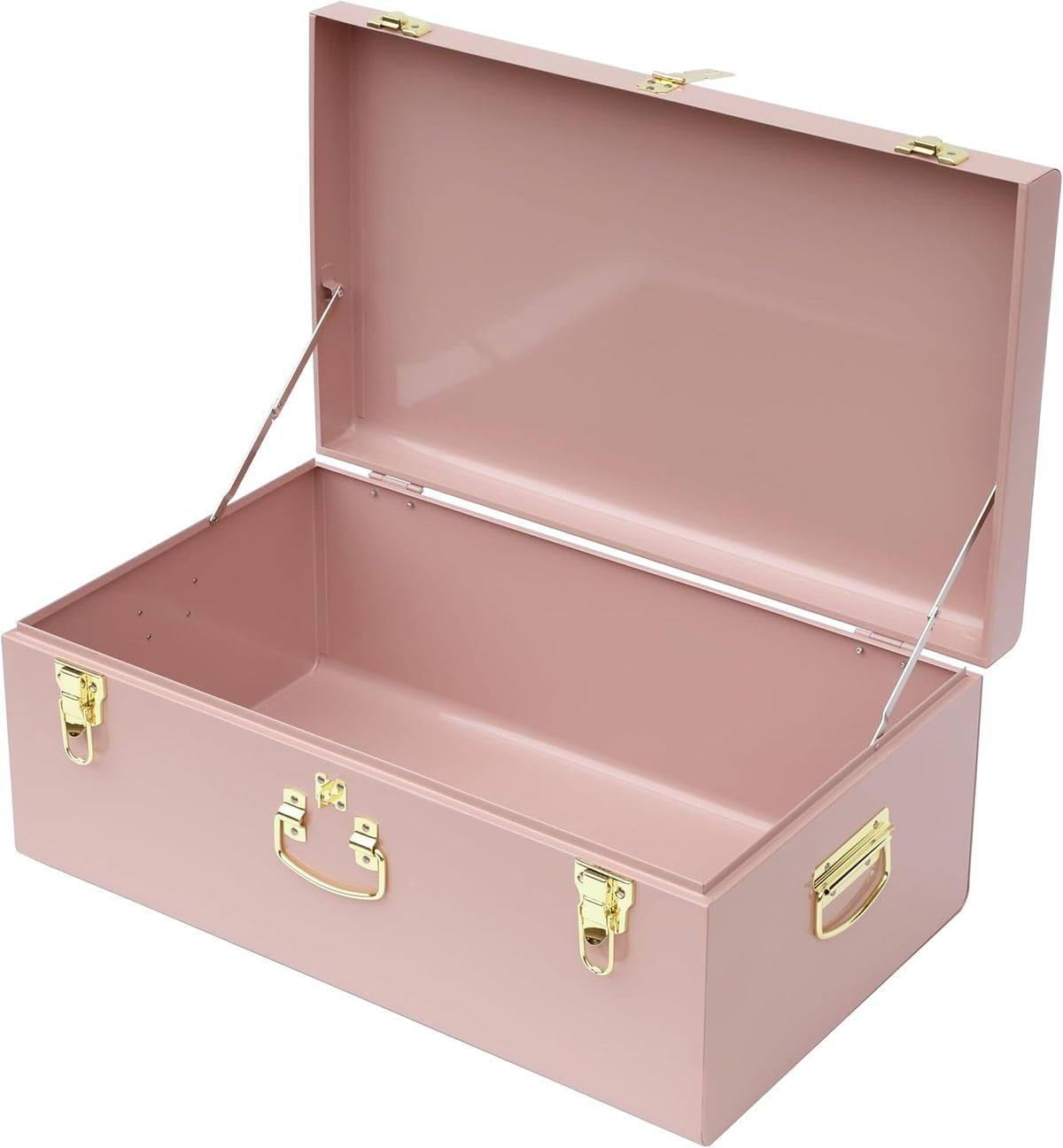 vixdonos large metal trunk decorative storage box college, main product view