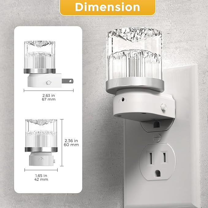 L LOHAS LED Night Light, 2 Pack Night Lights Plug into Wall, 3000K Soft Light - Image 7