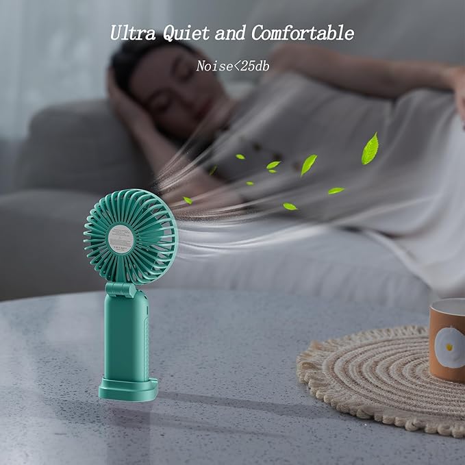 GOCKERA Portable Fan, 4200mAh Battery Operated Fan, 5 Speeds&Digital Display - Image 6
