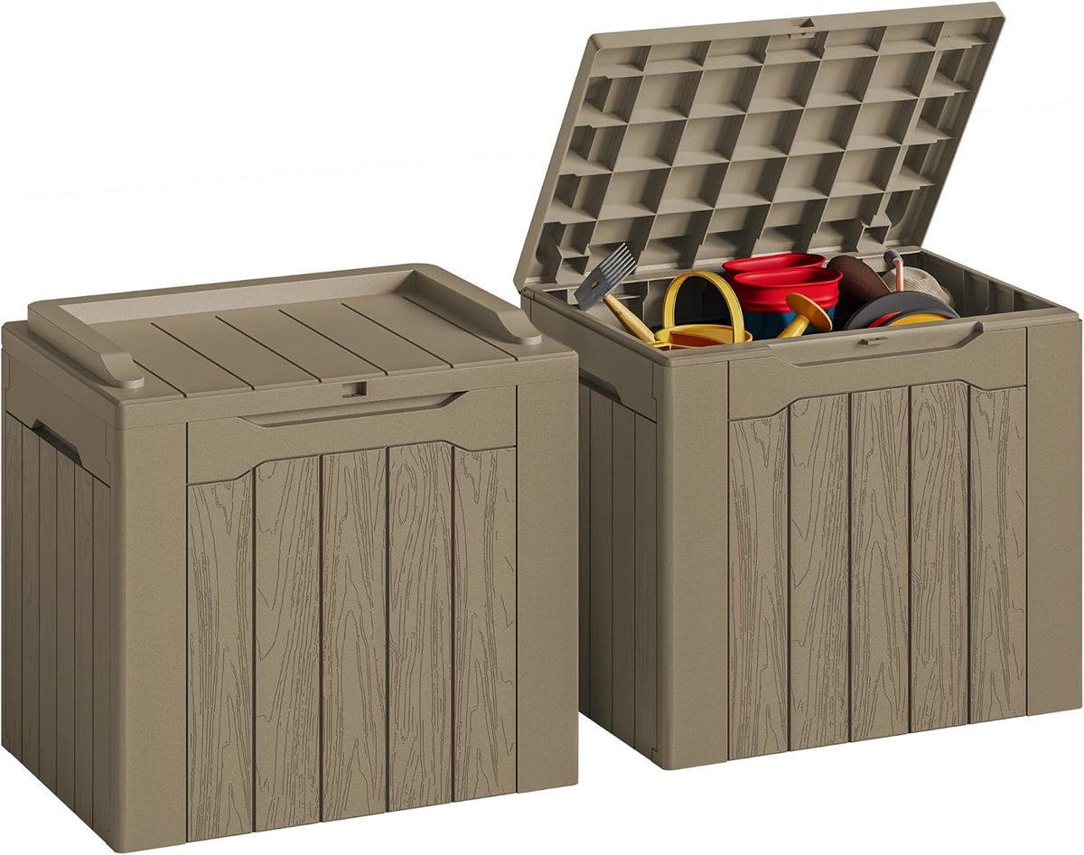 jummico 31 gallon resin deck box waterproof outdoor, main product view