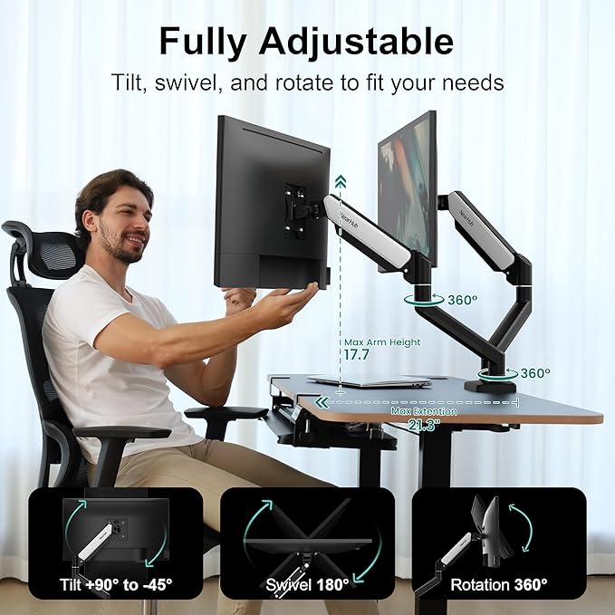NearHub Dual Monitor Desk Mount - Image 7