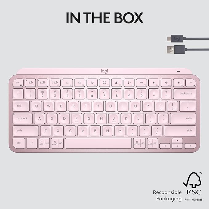 Logitech MX Keys Mini Minimalist Wireless Illuminated Keyboard, Compatible - Image 11