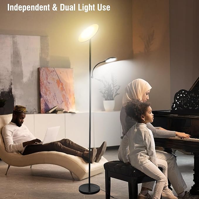 marctronic Floor Lamps for Living Room, 44W/4500LM Super Bright 2 in 1 LED - Image 8