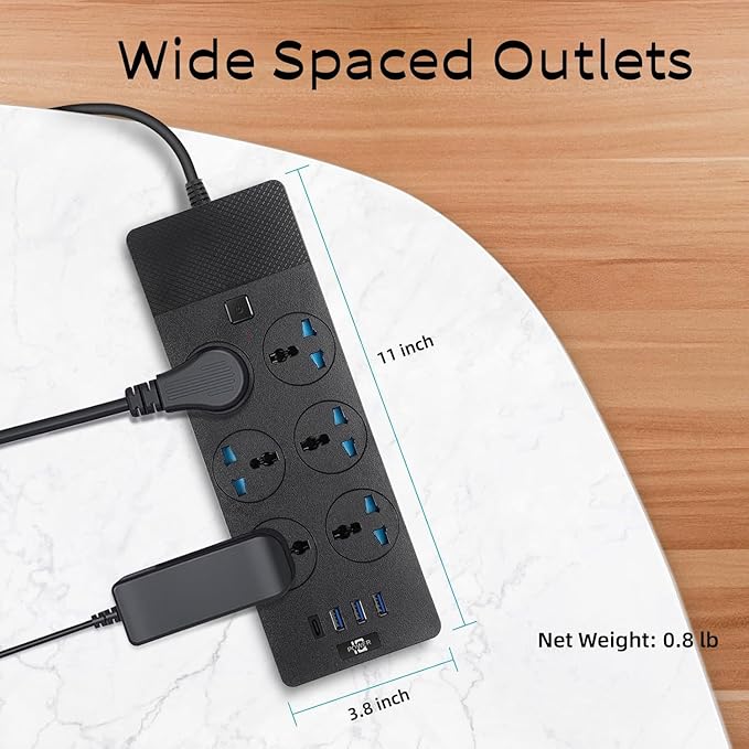 European Power Strip, Jumpso Universal Power Strip - Image 6