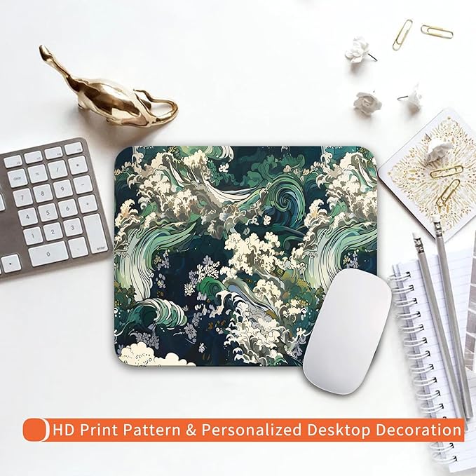 Armanza Square Mouse Pad Japanese Art, Personalized Premium-Textured Custom - Image 6