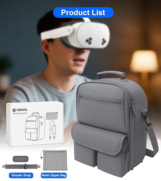 YRXVW Large Carrying Case for Meta Quest 3S/3/2, Compatible - Image 7