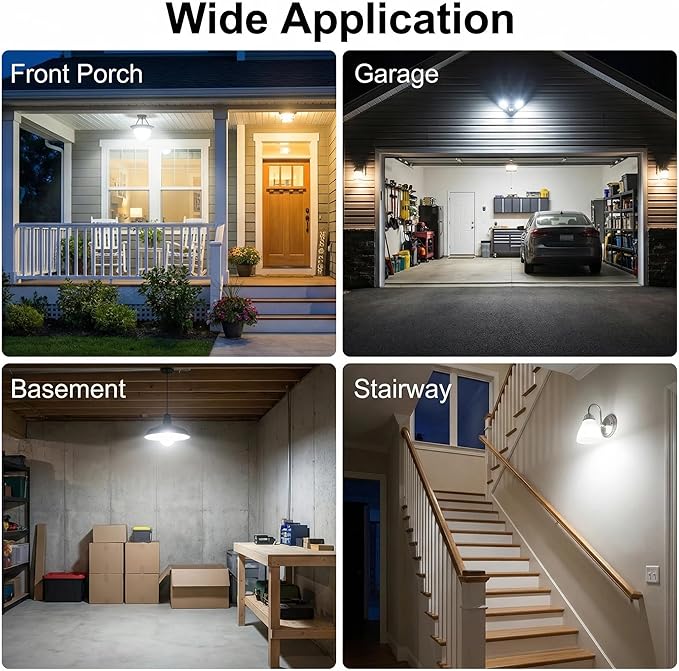 TSEXES Motion Sensor Light Bulbs, Motion Activated Dusk to Dawn Security LED - Image 6