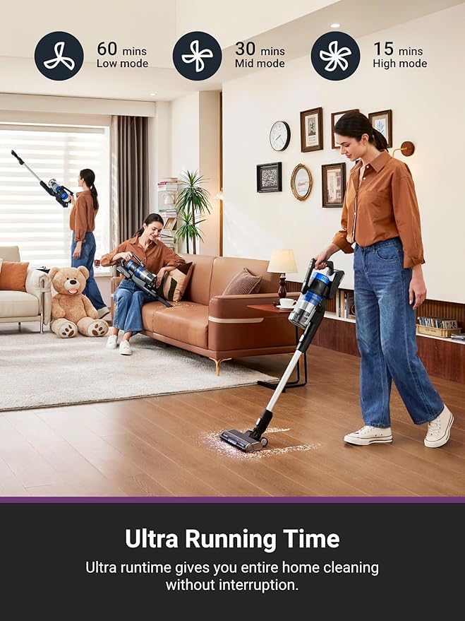 Eureka Stylus Elite NEC490BL Cordless Stick Vacuum, 350W Powerful Suction - Image 8