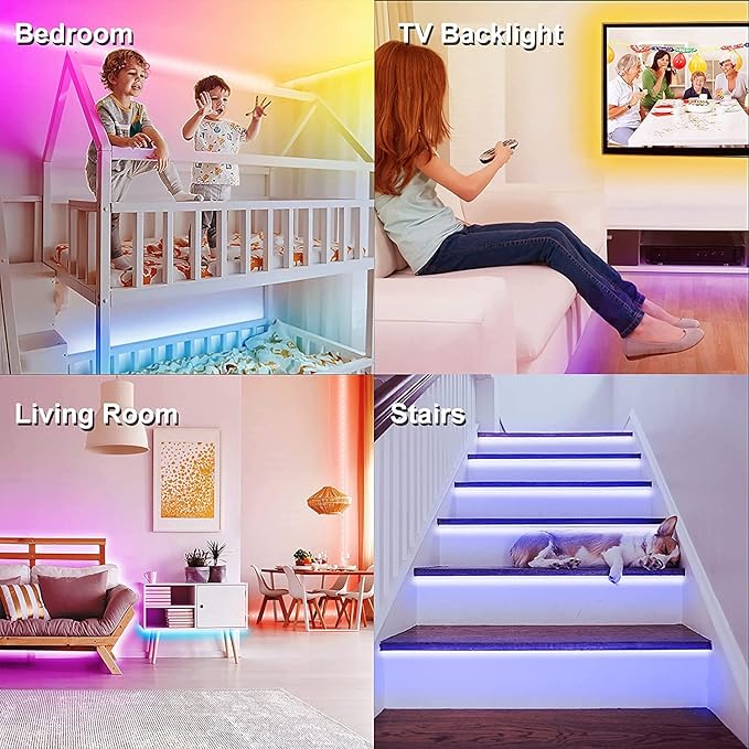 DAYBETTER Smart RGB Led Strip Lights, 300ft Led Lights - Image 7