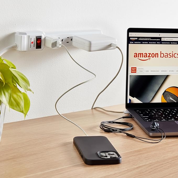 Amazon Basics Surge Protector Power Strip, 6-Outlet - Image 7