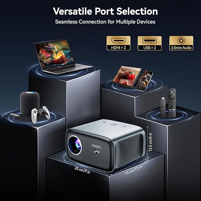 【1200 ANSI/4K Supported/Netflix Licensed】Smart Projector - Image 9