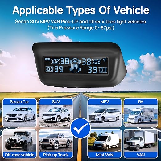 Masoll Tire Pressure Monitoring System, RV/Trailler TPMS - Image 7