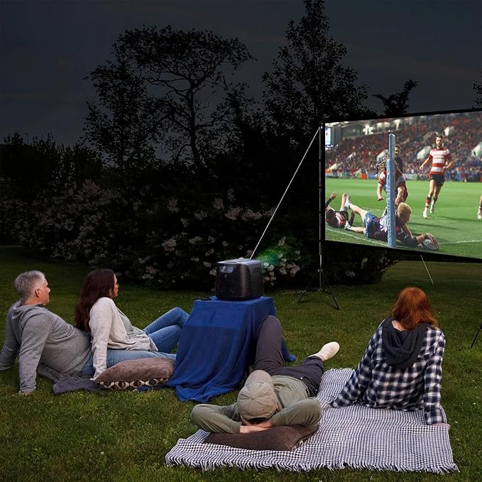 Projector Screen and Stand, Wootfairy 120 inch Foldable and Portable Projection - Image 6