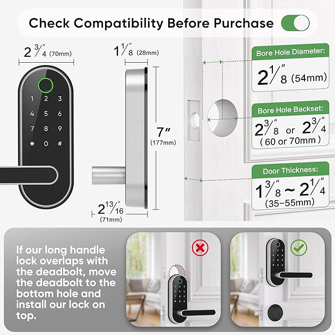 Keyless Entry Fingerprint Digital Smart Lock - Image 7