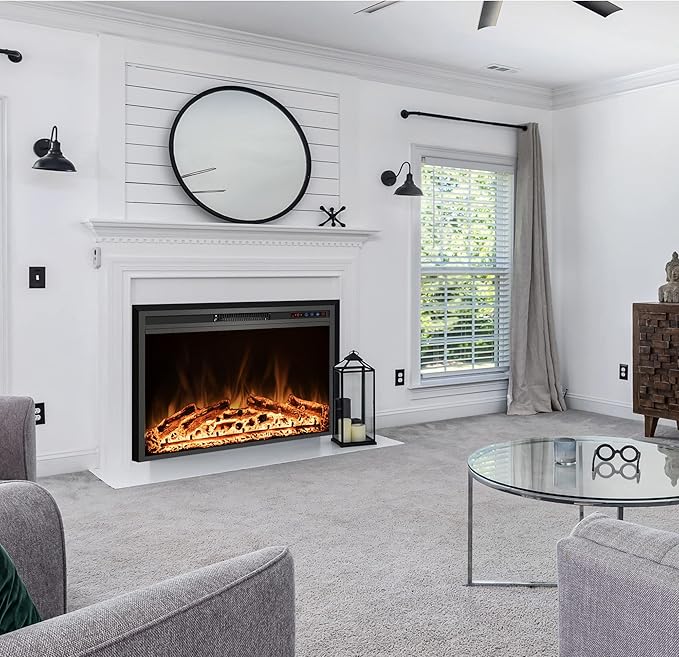 Electric Fireplace, Recessed Fireplace Heater - Image 7
