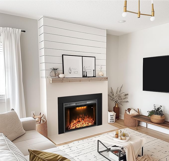 Velaychimny 45" W x 25" H Electric Fireplace Insert - Image 7