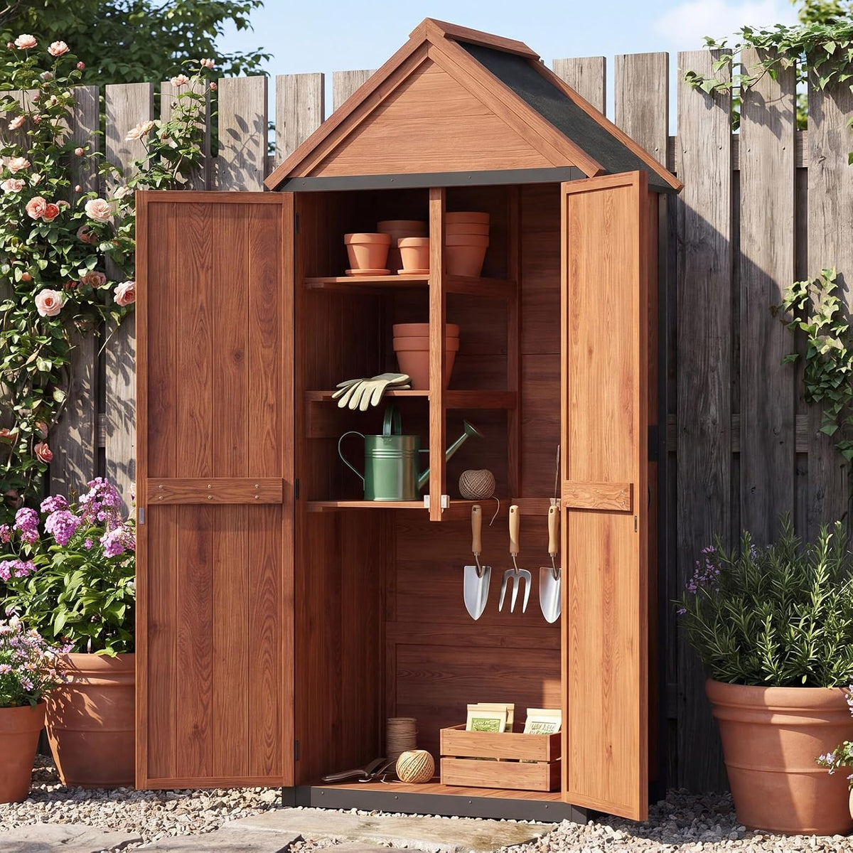 aoxun outdoor storage cabinet shed floor, 2.5'x1.4', main product view