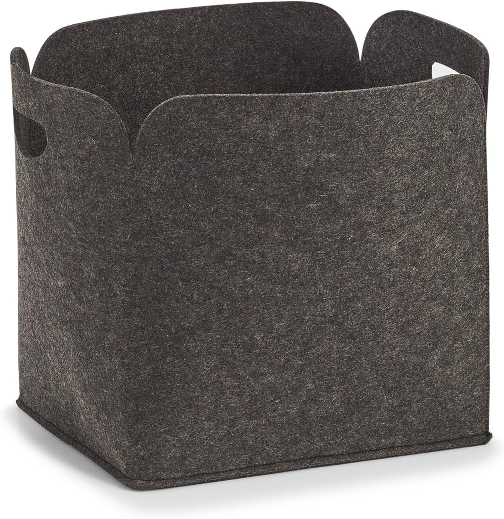 zeller 14369 high, felt storage basket – anthracite, main product view