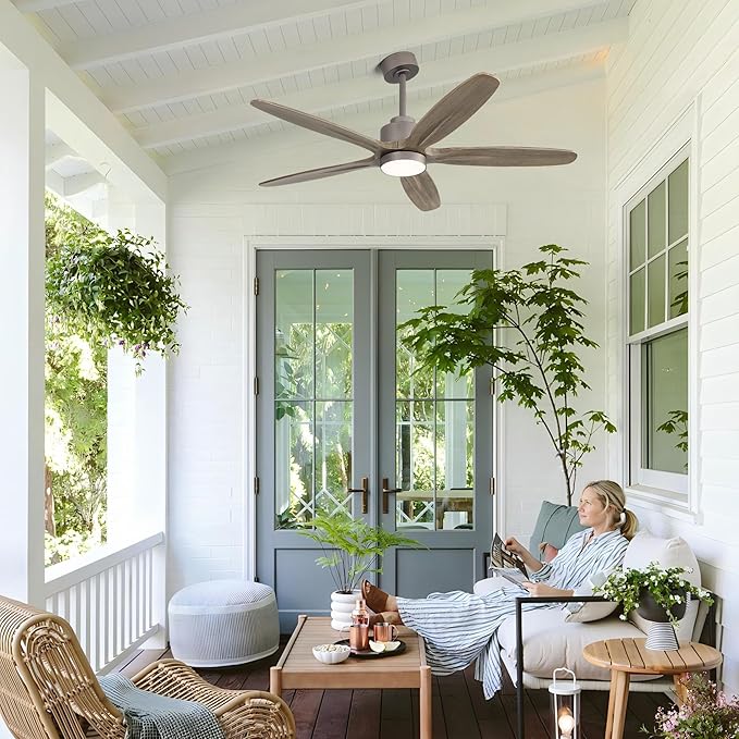 WINGBO 54" Ceiling Fan with Light - Image 9