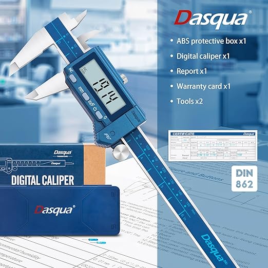 Dasqua 6”/150mm IP67 Absolute Origin Digital Caliper, Stainless Steel, Accuracy - Image 6