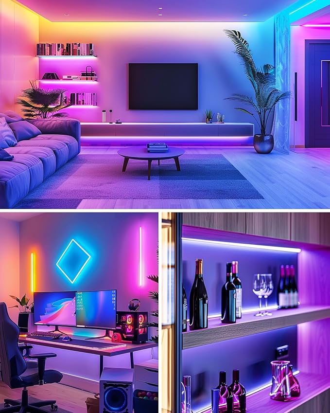 HitLights LED Strip Lights 3 Pre-Cut 12Inch/36Inch LED Light Strip Flexible - Image 9